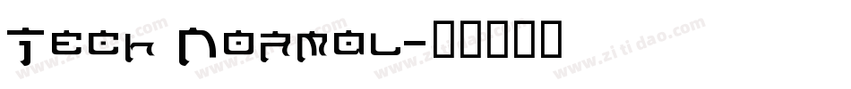 Tech Normal字体转换